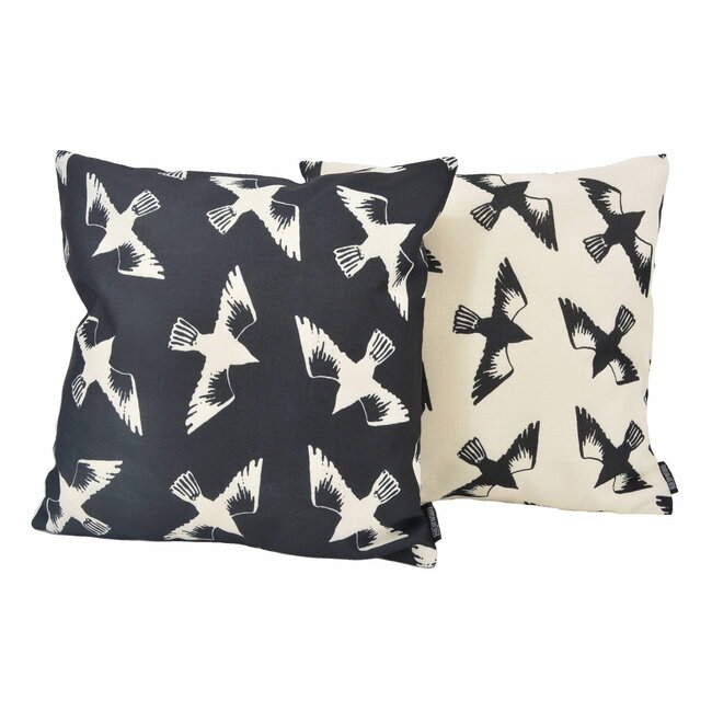 Sierkussen Naturel Birds | 45 x 45 cm | Katoen/Linnen