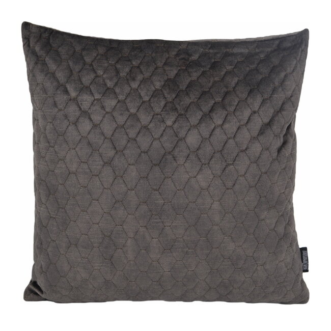 Sierkussen Nera Velvet Darkgrey | 45 x 45 cm | Polyester