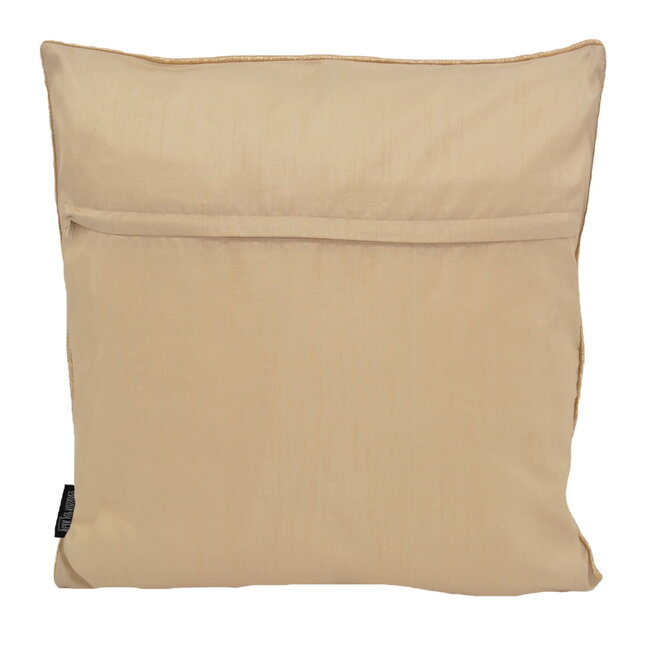 Sierkussen Nura Ivory / Gold | 45 x 45 cm | Polyester