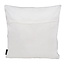 Sierkussen Nura White / Silver | 45 x 45 cm | Polyester