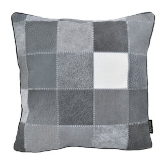 Gek op kussens! Sierkussen Patchwork #3 | 45 x 45 cm | PU Leder