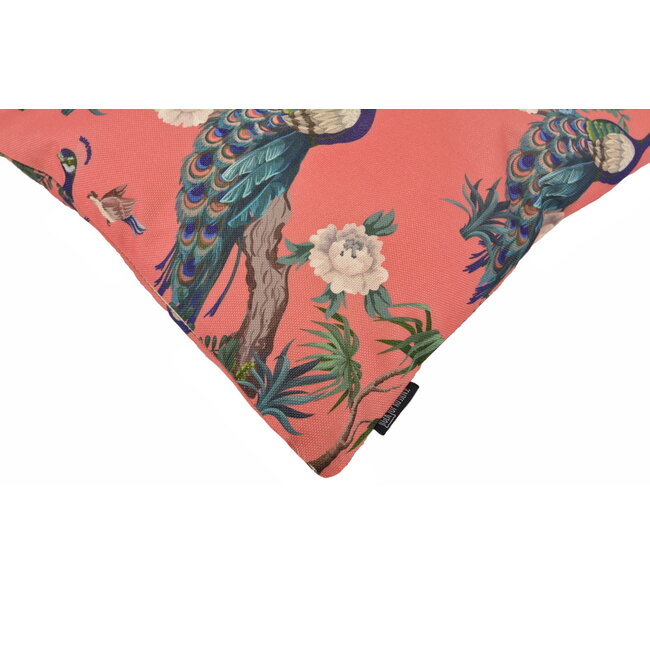 Sierkussen Peacock & Birds | 45 x 45 cm | Katoen/Linnen