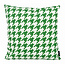 Sierkussen Pied-de-Poule Donkergroen - Outdoor | 45 x 45 cm | Katoen/Polyester