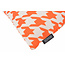 Sierkussen Pied-de-Poule Oranje - Outdoor | 45 x 45 cm | Katoen/Polyester