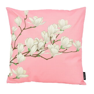 Gek op kussens! Sierkussen Pink Magnolia - Outdoor | 45 x 45 cm | Katoen/Polyester