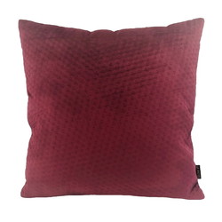 Sierkussen Red Button Velvet | 45 x 45 cm | Velvet/Polyester