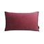 Sierkussen Red Velvet Button | 30 x 50 cm | Velvet/Polyester