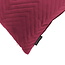 Sierkussen Red Velvet Chevron | 45 x 45 cm | Velvet/Polyester