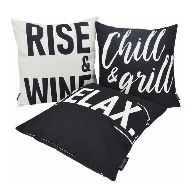 Sierkussen Rise & Wine - Outdoor | 45 x 45 cm | Katoen/Polyester