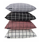 Sierkussen Vierkantjes Roze/Zwart | 45 x 45 cm | Katoen/Polyester