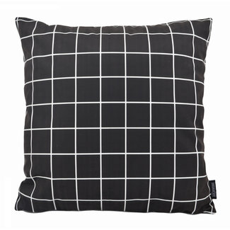Gek op kussens! Sierkussen Vierkantjes Zwart/Wit | 45 x 45 cm | Katoen/Polyester