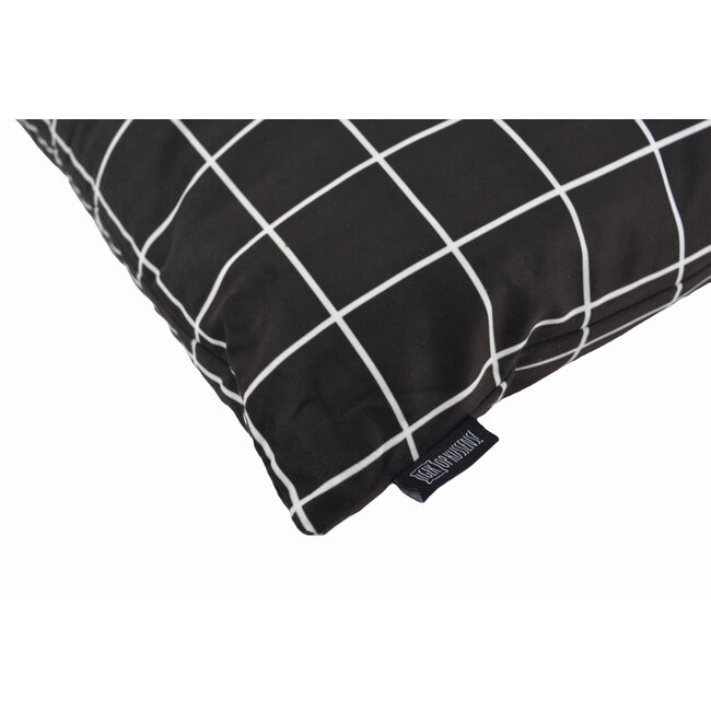 Sierkussen Vierkantjes Zwart/Wit | 45 x 45 cm | Katoen/Polyester