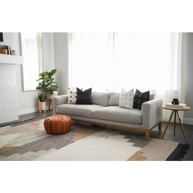 Sierkussen Senza Black/White #3 | 45 x 45 cm | Katoen/Polyester