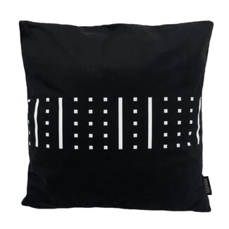 Gek op kussens! Sierkussen Senza Black/White #4 | 45 x 45 cm | Katoen/Polyester