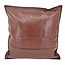 Sierkussen Shiny Leather Bordeauxrood | 45 x 45 cm | PU Leder