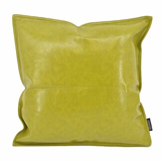 Gek op kussens! Sierkussen Shiny Leather Groen | 45 x 45 cm | PU Leder