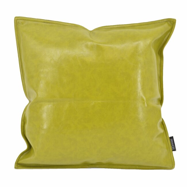 Sierkussen Shiny Leather Groen | 45 x 45 cm | PU Leder