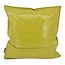 Sierkussen Shiny Leather Groen | 45 x 45 cm | PU Leder