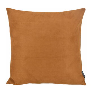 Gek op kussens! Sierkussen Suedine Cognac | 45 x 45 cm | Suedine/Polyester