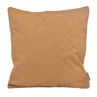 Sierkussen Suedine Star Camel | 45 x 45 cm | Suedine/Polyester