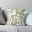 Sierkussen Swirl Abstract Army | 45 x 45 cm | Katoen/Polyester