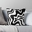 Sierkussen Swirl Abstract Black | 45 x 45 cm | Katoen/Polyester