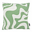 Sierkussen Swirl Abstract Groen | 45 x 45 cm | Katoen/Polyester