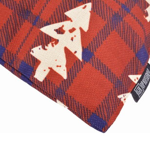 Sierkussen Tartan Christmas Tree | 45 x 45 cm | Katoen/Linnen