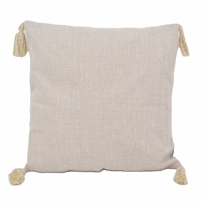 Sierkussen Tassle Washed Cream | 45 x 45 cm | Katoen