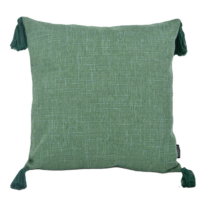 Sierkussen Tassle Washed Green | 45 x 45 cm | Katoen