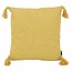 Sierkussen Tassle Washed Yellow | 45 x 45 cm | Katoen