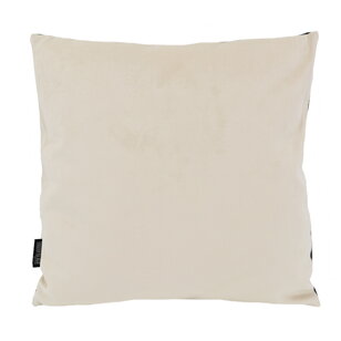 Sierkussen Velvet 2 Tone - Black / Cream | 45 x 45 cm | Velvet/Polyester