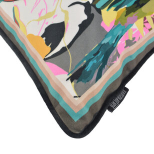 Sierkussen Velvet Artistic Birds | 45 x 45 cm | Polyester