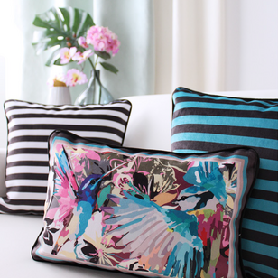 Sierkussen Velvet Artistic Birds | 45 x 45 cm | Polyester