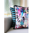 Sierkussen Velvet Artistic Stripe | 45 x 45 cm | Polyester