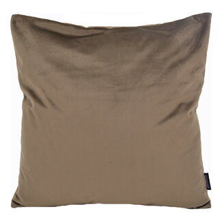 Gek op kussens! Sierkussen Velvet Donkerbruin | 45 x 45 cm | Velvet/Polyester