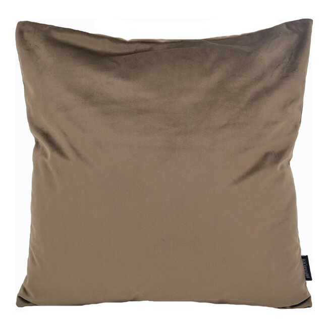 Sierkussen Velvet Donkerbruin | 45 x 45 cm | Velvet/Polyester