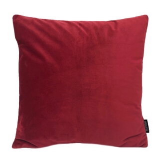 Gek op kussens! Sierkussen Velvet Donkerrood | 45 x 45 cm | Velvet/Polyester