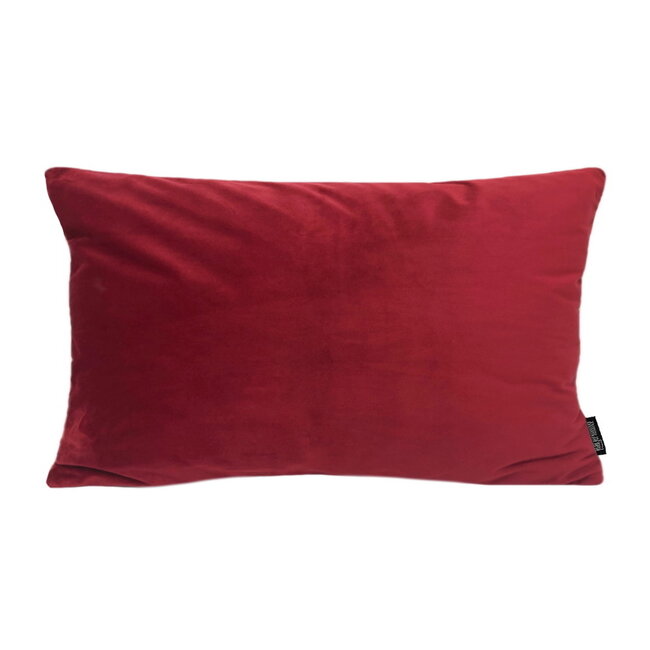 Sierkussen Velvet Donkerrood Long | 30 x 50 cm | Velvet/Polyester