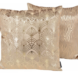 Sierkussen Velvet Glossy Zara Goud | 45 x 45 cm | Velvet/Polyester