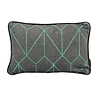 Sierkussen Velvet Graphic Green | 30 x 50 cm | Velvet/Polyester