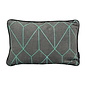 Sierkussen Velvet Graphic Green | 30 x 50 cm | Velvet/Polyester