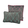 Sierkussen Velvet Graphic Green | 30 x 50 cm | Velvet/Polyester