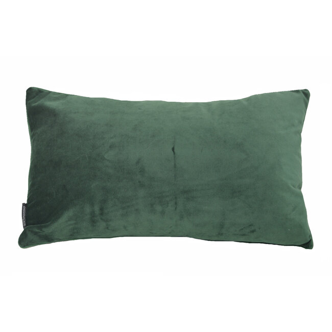 Sierkussen Velvet Green Flower | 30 x 50 cm | Velvet/Polyester