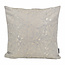 Sierkussen Velvet Grey Flower | 45 x 45 cm | Velvet/Polyester