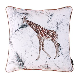 Gek op kussens! Sierkussen Velvet Giraffe | 45 x 45 cm | Velvet/Polyester