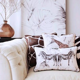 Sierkussen Velvet Giraffe | 45 x 45 cm | Velvet/Polyester