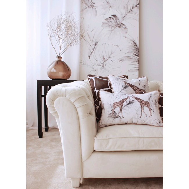Sierkussen Velvet Giraffe Print | 45 x 45 cm | Velvet/Polyester
