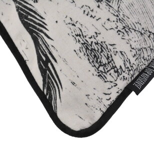 Sierkussen Velvet Leopard Palm | 45 x 45 cm | Velvet/Polyester