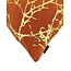 Sierkussen Velvet Marble Orange | 45 x 45 cm | Velvet/Polyester